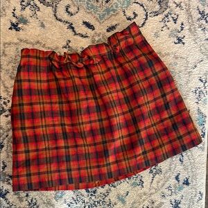Red Plaid Women's Skirt